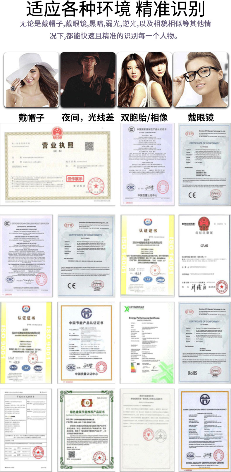 精準(zhǔn)的人臉識別功能